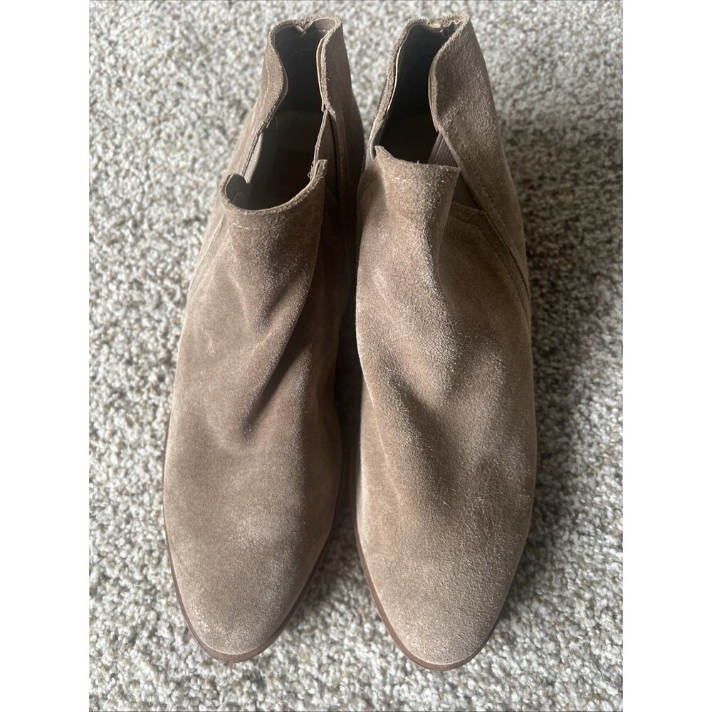 Dolce Vita Trist Taupe Suede Women's Ankle Boot Cowgirl Western- Sz US 10 NWOB